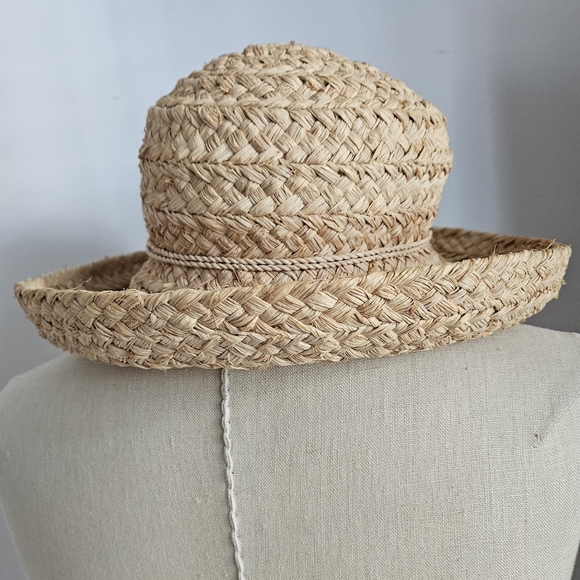 HELEN KAMINSKI Newport Natural Raffia Straw Brim Hat - Picture 10 of 10